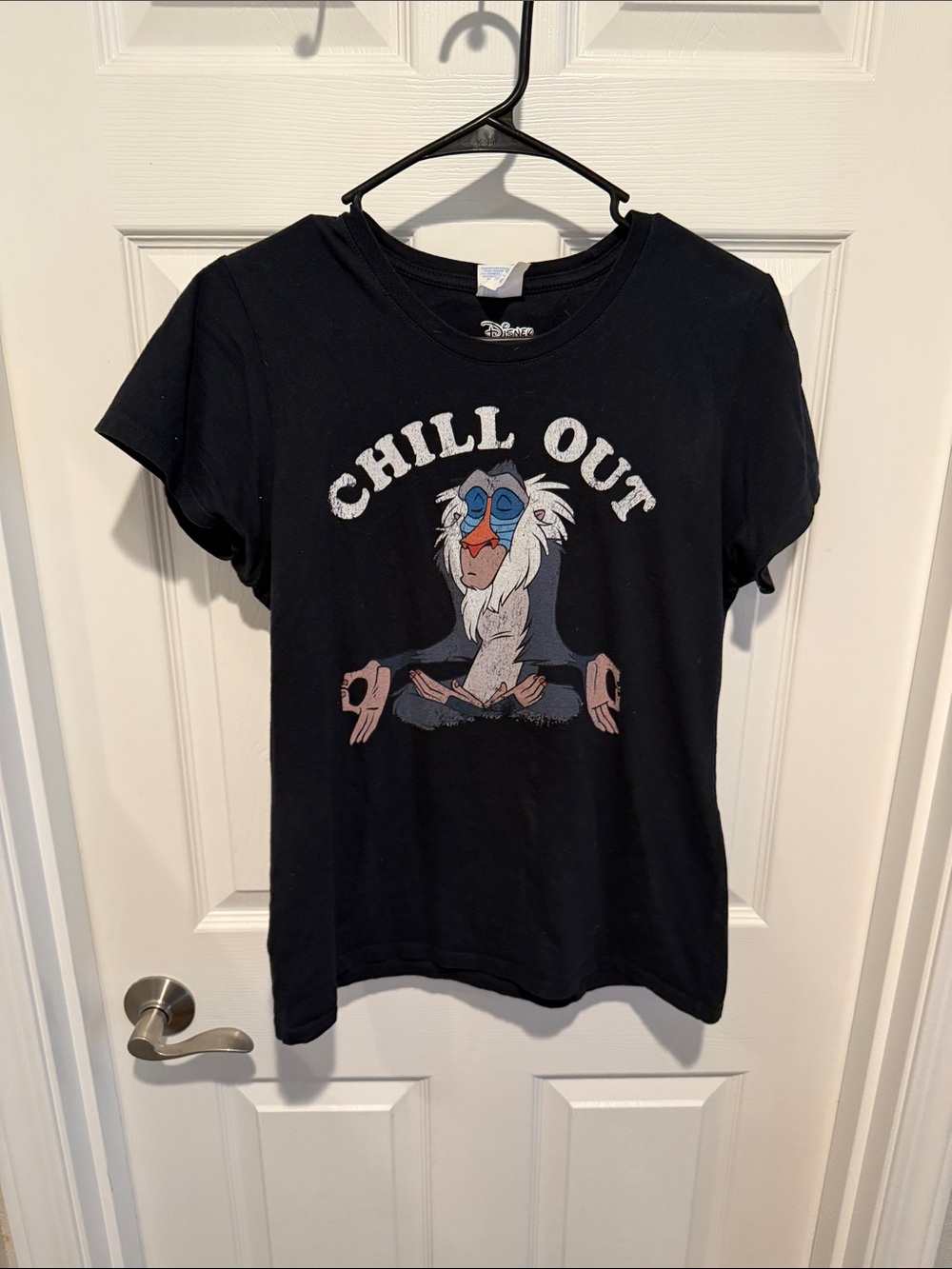 Disney Black "Chill Out" Rafiki Graphic Short Sleeve Tee